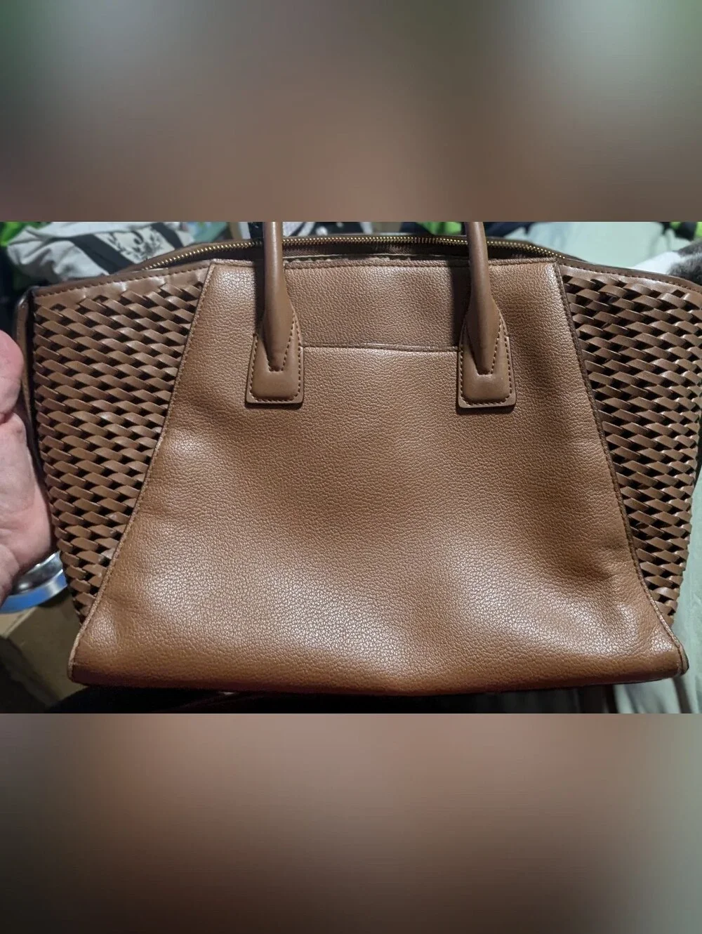Michael Kors Brown Leather Satchel Handbag